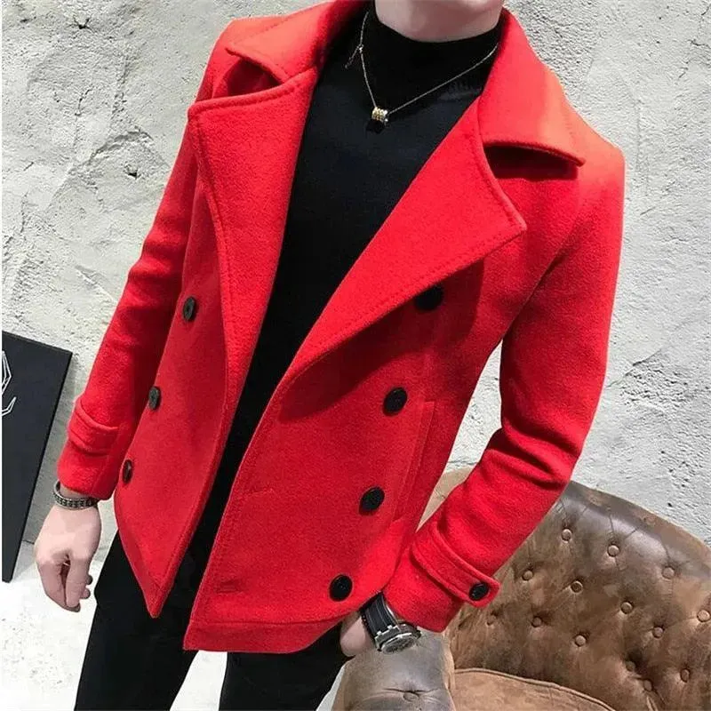 Short Double Breasted Pea Coat