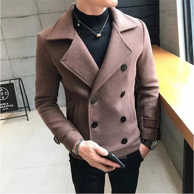 Short Double Breasted Pea Coat