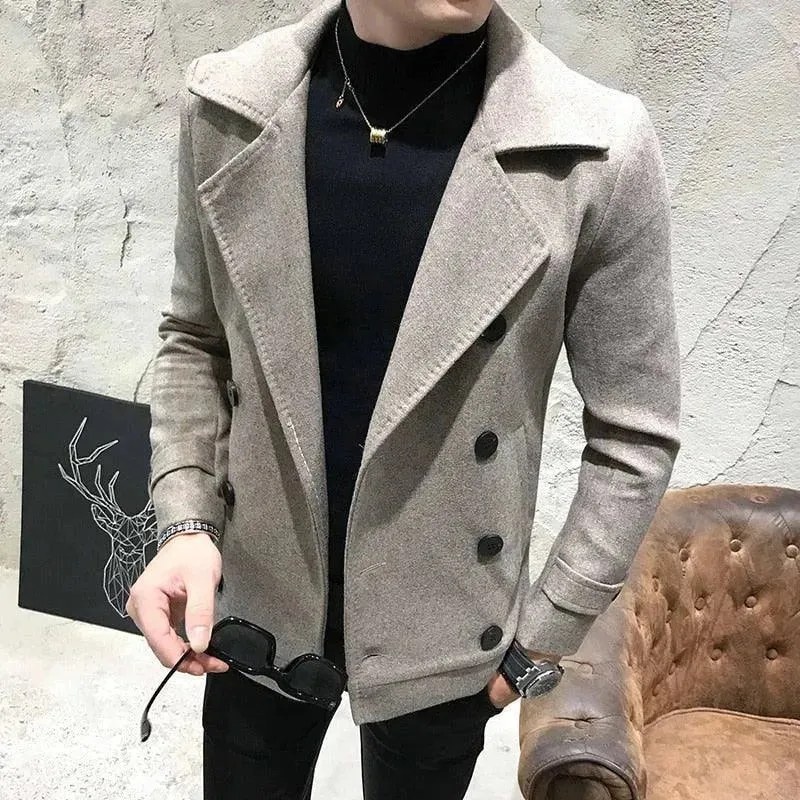 Short Double Breasted Pea Coat