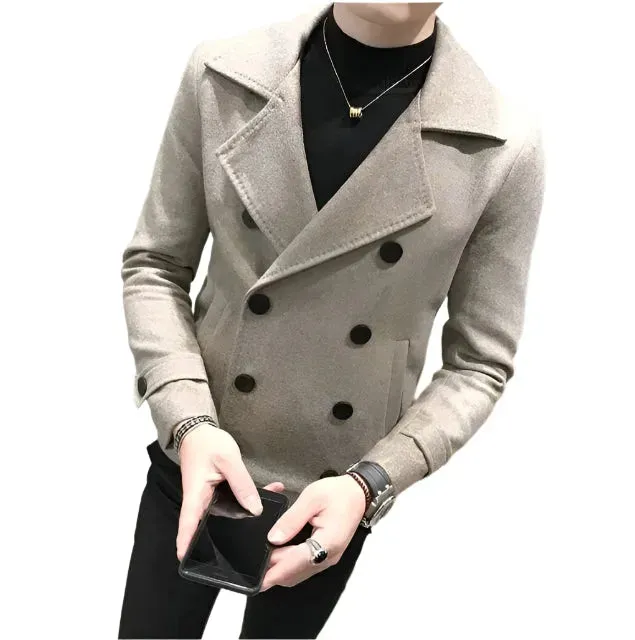 Short Double Breasted Pea Coat