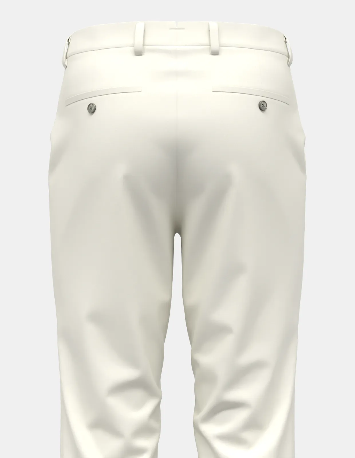 Soft White Cotton Stretch | Chino