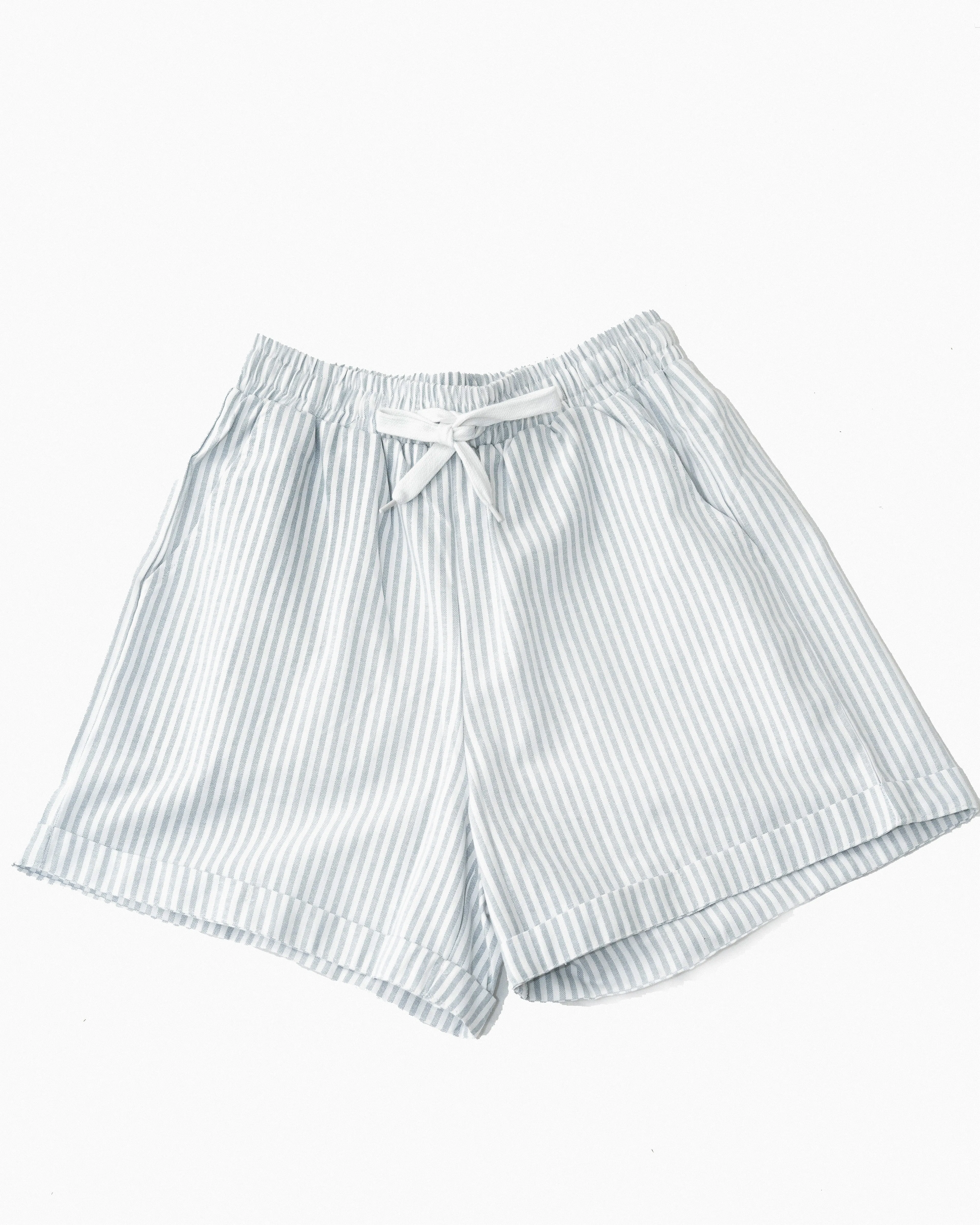 Stripes Drawstring Casual Shorts (Stripes)