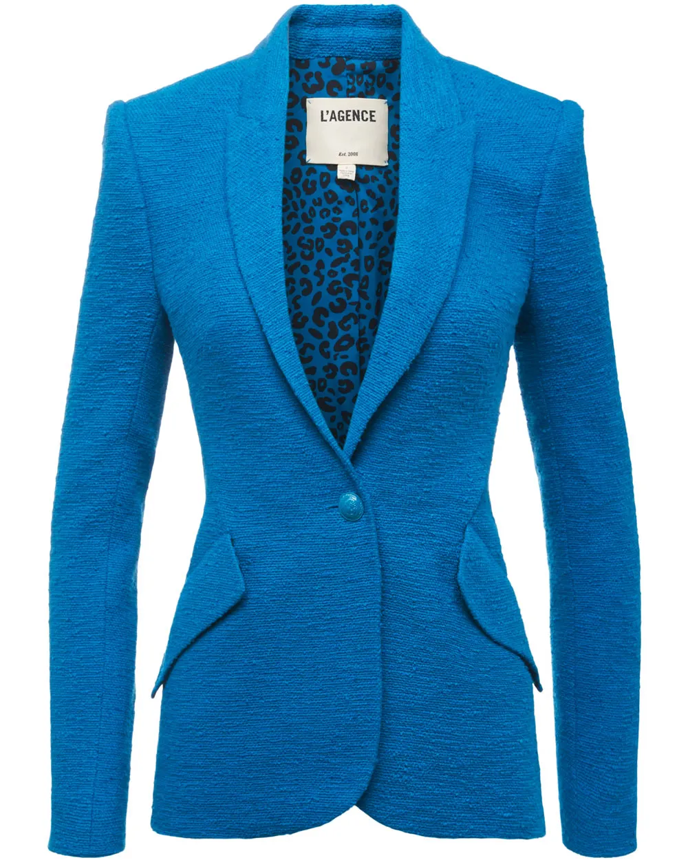 Teal Boucle Single Breasted Chamberlain Blazer