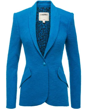 Teal Boucle Single Breasted Chamberlain Blazer