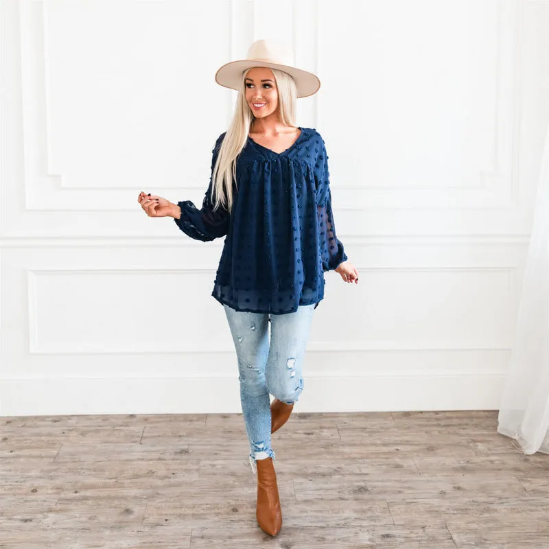 The Dottie Top: Blue