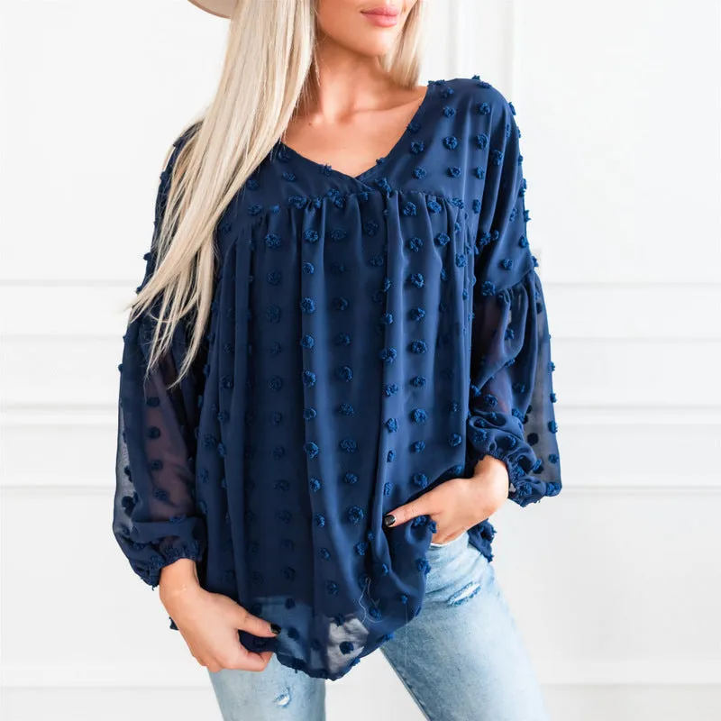 The Dottie Top: Blue