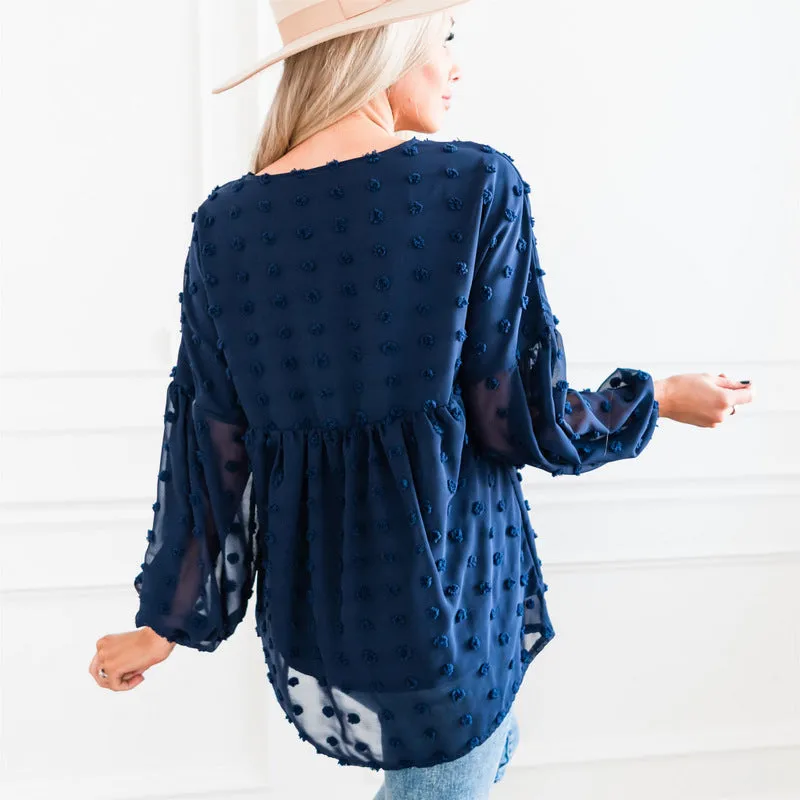 The Dottie Top: Blue