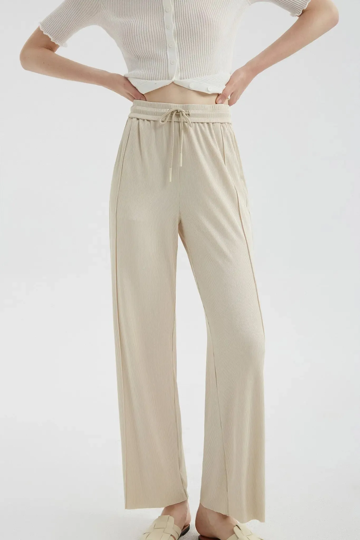 Wide Leg Drape Pants