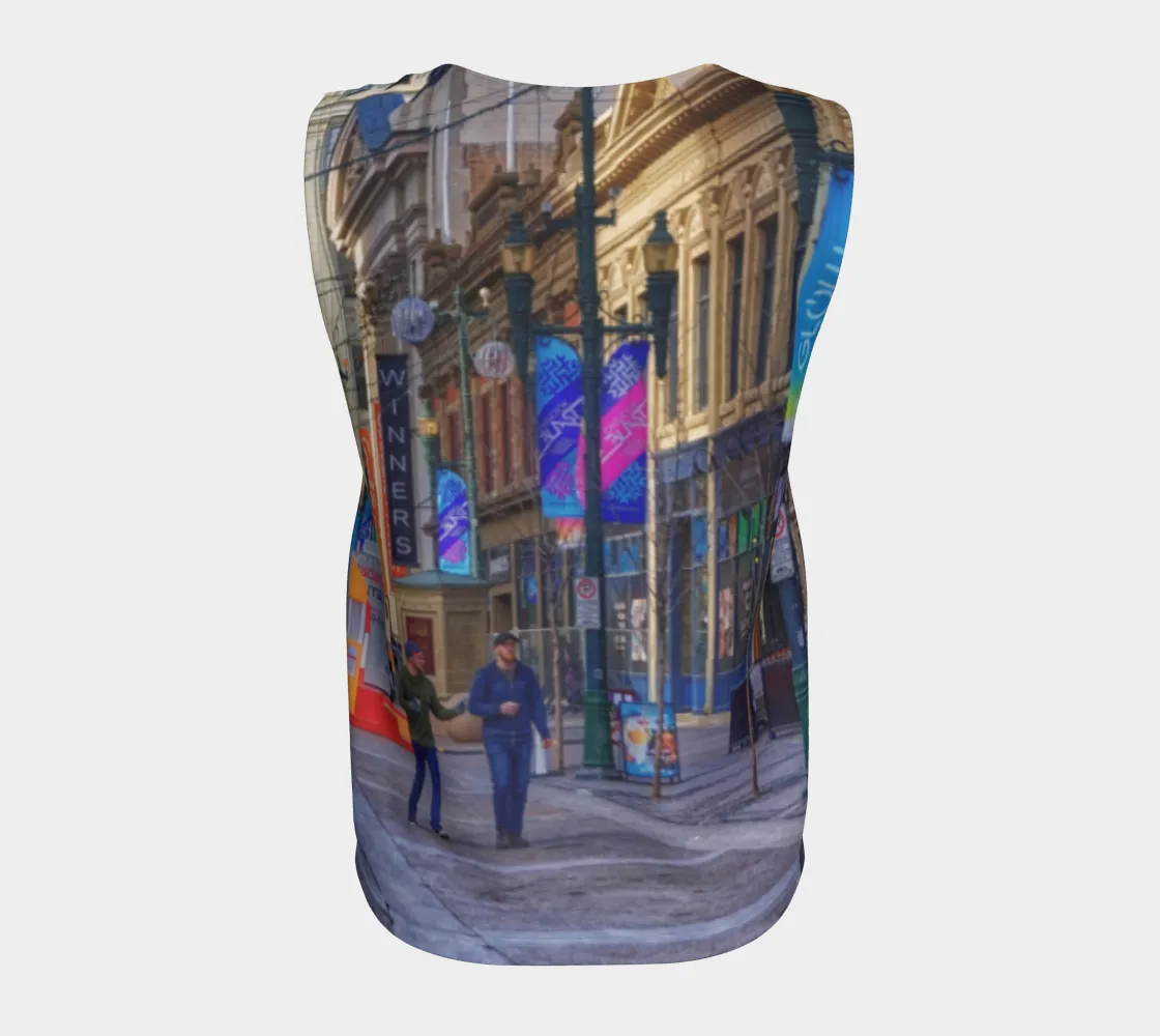 Women's All-Over Loose Regular Tank Top - Downtown Calgary Stephen Avenue