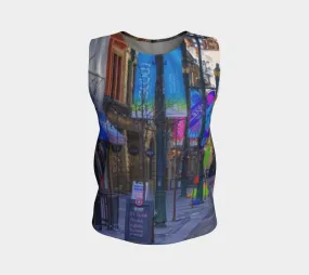 Women's All-Over Loose Regular Tank Top - Downtown Calgary Stephen Avenue