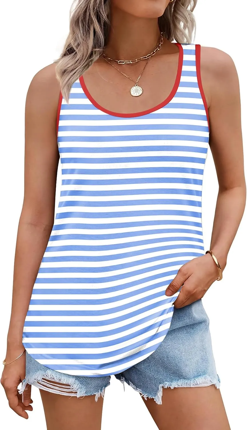 Zeagoo Tank Tops Flowy Loose Fit Tops