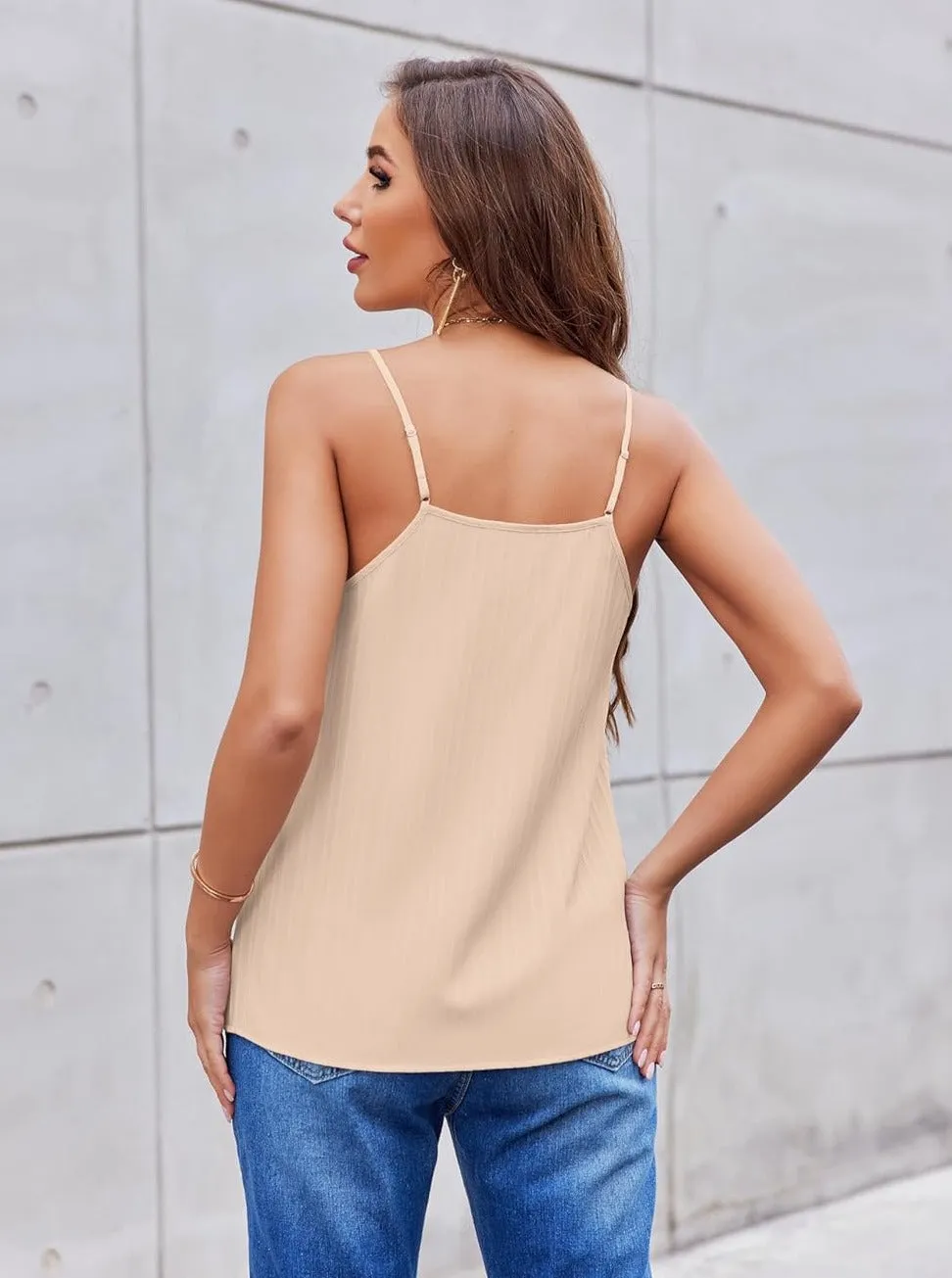 Zeagoo V-Neck Spaghetti Strap Tank Top